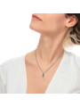 Collana Unisex Marlù 33CO0023 Acciaio Silver Fulmine