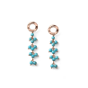 Orecchini Donna Maria Cristian Sterling Enjoy in Argento Rosa e Aulite Celeste