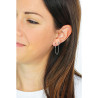 Mono Orecchino Donna Brosway Chant BAH55 in Acciaio Silver con Cristalli