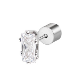 Mono orecchino Donna Marlù 31OR0002-W Sparkles in Acciaio con Zircone Bianco