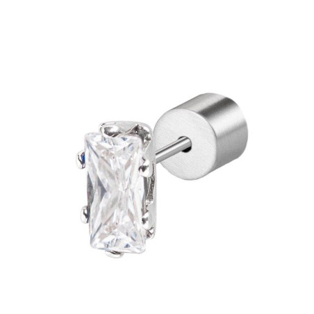 Mono orecchino Donna Marlù 31OR0002-W Sparkles in Acciaio con Zircone Bianco