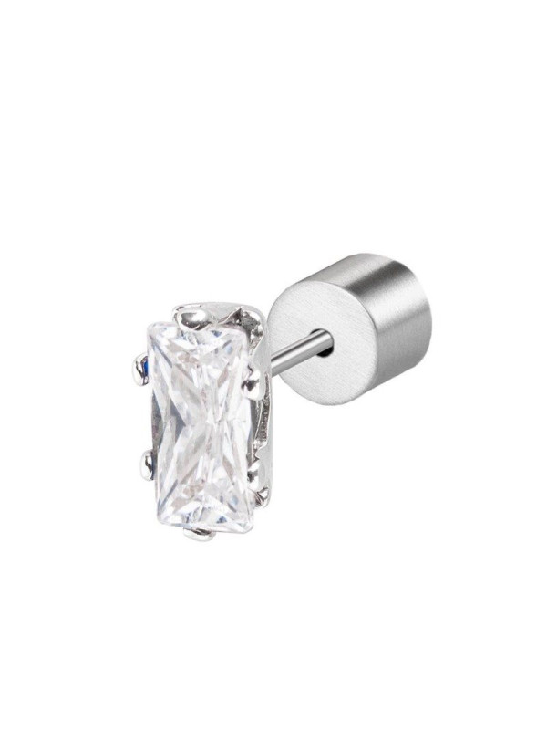 Mono orecchino Donna Marlù 31OR0002-W Sparkles in Acciaio con Zircone Bianco