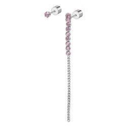Orecchino a Lobo Donna Marlù 31OR0003-LF Multindosso Tennis Pendente Pietra Rosa