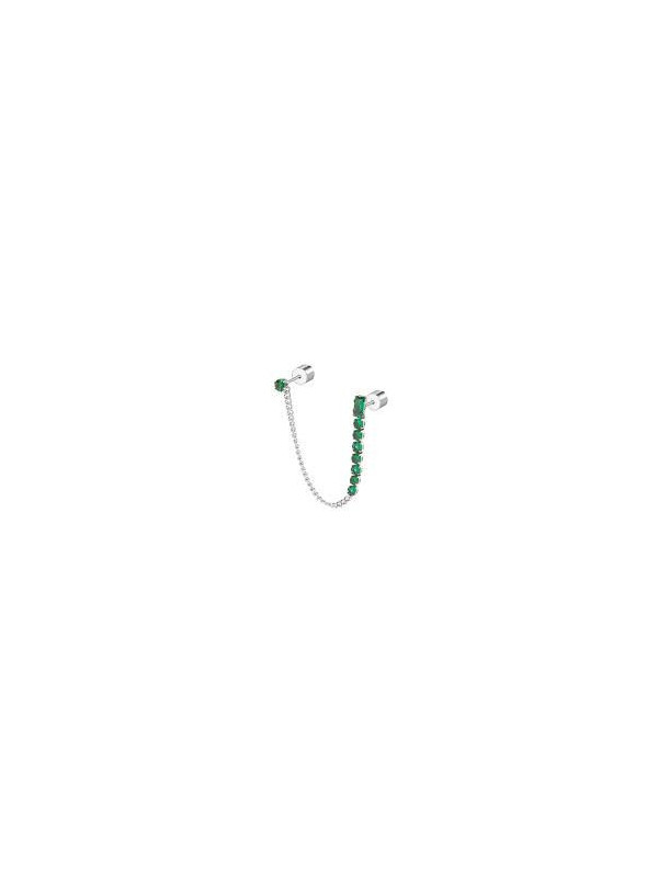 Orecchino a Lobo Donna Marlù 31OR0003-S Multindosso Tennis Pendente Pietra Verde
