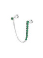 Orecchino a Lobo Donna Marlù 31OR0003-S Multindosso Tennis Pendente Pietra Verde