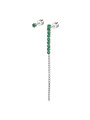 Orecchino a Lobo Donna Marlù 31OR0003-S Multindosso Tennis Pendente Pietra Verde