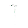 Orecchino a Lobo Donna Marlù 31OR0003-S Multindosso Tennis Pendente Pietra Verde