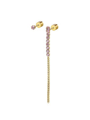 Orecchino a Lobo Donna Marlù 31OR0003-LF Multindosso Tennis Pendente Oro e Rosa