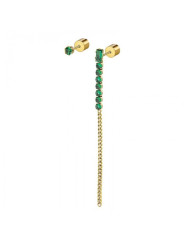 Orecchino a Lobo Donna Marlù 31OR0003G-S Multindosso Tennis Pendente Oro e Verde