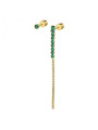 Orecchino a Lobo Donna Marlù 31OR0003G-S Multindosso Tennis Pendente Oro e Verde