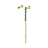 Orecchino a Lobo Donna Marlù 31OR0003G-S Multindosso Tennis Pendente Oro e Verde