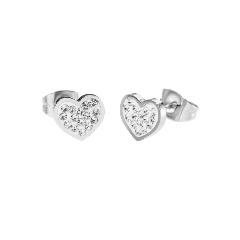 Orecchini Donna Marlù 18OR027 Cuore con Strass Silver Orecchini Donna Marlù 18OR027 Cuore con Strass Silver