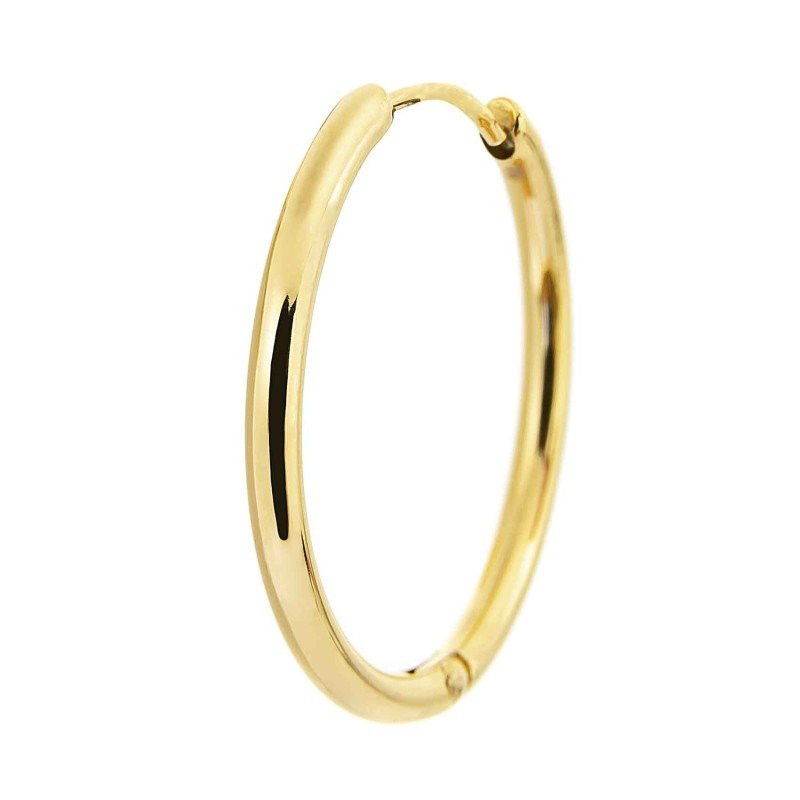Mono Orecchino Marlù Cerchio Acciaio In Oro Giallo Diametro 24mm 2OR0048G Mono Orecchino Marlù Cerchio Acciaio In Oro Giallo Diametro 24mm 2OR0048G