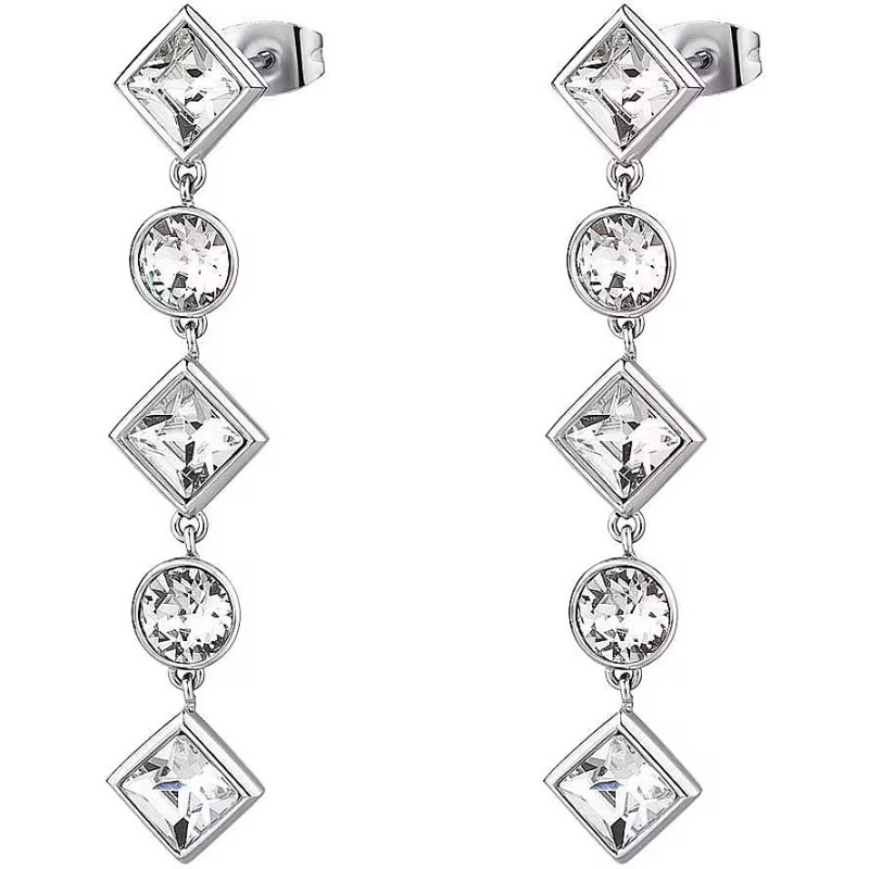 Orecchini Donna Brosway EMPHASIS BEH26 in Acciaio Silver con Cristalli Pendenti Orecchini Donna Brosway EMPHASIS BEH26 in Acciaio Silver con Cristalli Pendenti