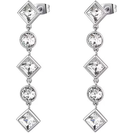 Orecchini Donna Brosway EMPHASIS BEH26 in Acciaio Silver con Cristalli Pendenti