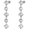 Orecchini Donna Brosway EMPHASIS BEH26 in Acciaio Silver con Cristalli Pendenti