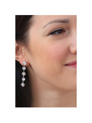 Orecchini Donna Brosway EMPHASIS BEH26 in Acciaio Silver con Cristalli Pendenti