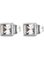 Orecchini Bottone Donna Brosway BEH22 in Acciaio Silver con Zircone Bianco