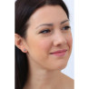 Orecchini Bottone Donna Brosway BEH22 in Acciaio Silver con Zircone Bianco