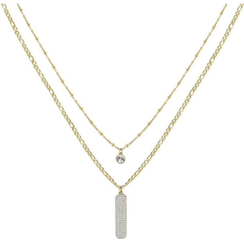 Collana Donna Brosway Symphonia BYM102 in Acciaio Oro con Pendenti e Cristalli Collana Donna Brosway Symphonia BYM102 in Acciaio Oro con Pendenti e Cristalli