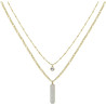 Collana Donna Brosway Symphonia BYM102 in Acciaio Oro con Pendenti e Cristalli