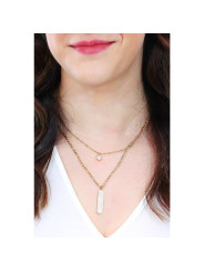 Collana Donna Brosway Symphonia BYM102 in Acciaio Oro con Pendenti e Cristalli