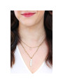Collana Donna Brosway Symphonia BYM102 in Acciaio Oro con Pendenti e Cristalli