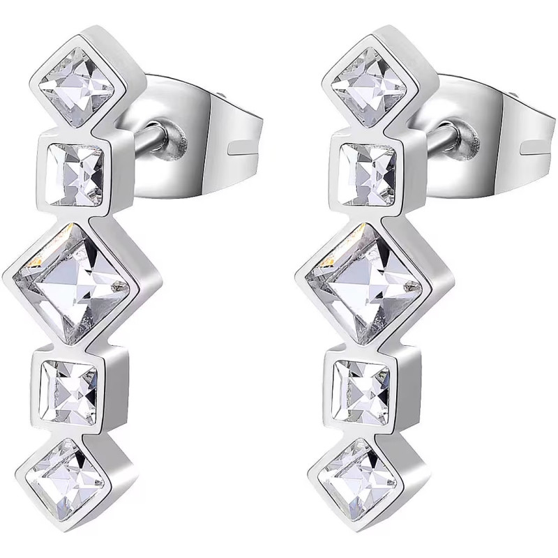 Orecchini Donna Brosway Symphonia BYM71 in Acciaio Silver con Zirconi Orecchini Donna Brosway Symphonia BYM71 in Acciaio Silver con Zirconi