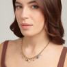 Collana Donna Brosway Chakra Mistici BHKN081 in Acciaio Pvd Oro con Pendenti