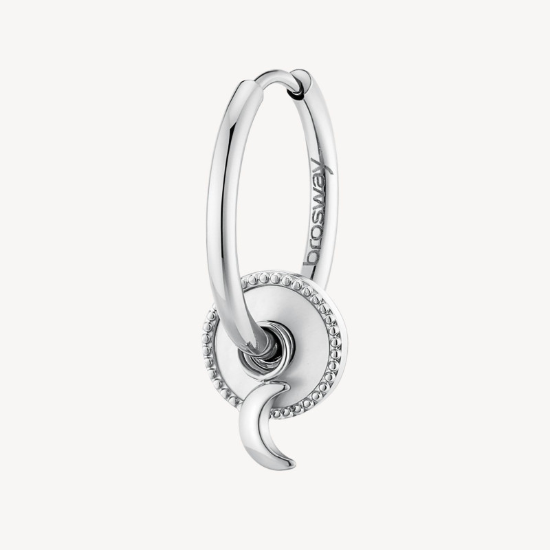 Mono Orecchino Donna Brosway BHKE123 in Acciaio Silver con Mezza Luna Mono Orecchino Donna Brosway BHKE123 in Acciaio Silver con Mezza Luna
