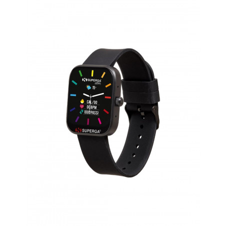 Orologio Smartwatch Unisex Superga Uniko SWT-STC001 Cinturino Silicone Nero 42mm