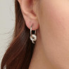 Mono Orecchino Donna Brosway BHKE123 in Acciaio Silver con Mezza Luna