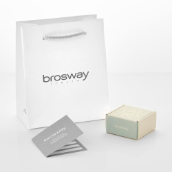 Mono Orecchino Donna Brosway BHKE123 in Acciaio Silver con Mezza Luna
