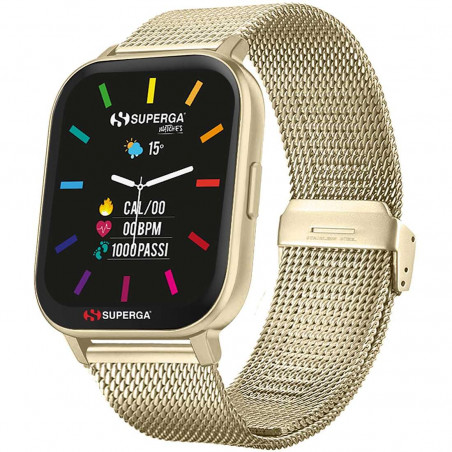 Orologio Smartwatch Superga Donna Ink SW-STC012 Cassa Alluminio Oro Giallo 42mm