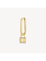 Mono Orecchino Donna Brosway Chakra BHKE118 in Acciaio PVd Oro Lucchetto Promessa