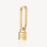 Mono Orecchino Donna Brosway Chakra BHKE118 in Acciaio PVd Oro Lucchetto Promessa
