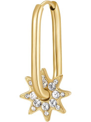 Mono Orecchino Donna Brosway Chakra BHKE112 in Acciaio Pvd Oro Stella