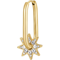 Mono Orecchino Donna Brosway Chakra BHKE112 in Acciaio Pvd Oro Stella
