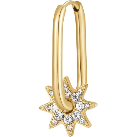Mono Orecchino Donna Brosway Chakra BHKE112 in Acciaio Pvd Oro Stella