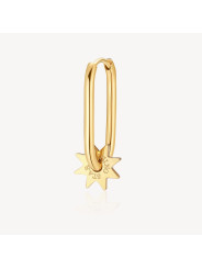 Mono Orecchino Donna Brosway Chakra BHKE112 in Acciaio Pvd Oro Stella