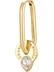 Mono Orecchino Donna Brosway Chakra BHKE114 in Acciaio PVd Oro Cristalli