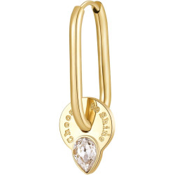 Mono Orecchino Donna Brosway Chakra BHKE114 in Acciaio PVd Oro Cristalli