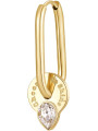 Mono Orecchino Donna Brosway Chakra BHKE114 in Acciaio PVd Oro Cristalli