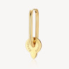 Mono Orecchino Donna Brosway Chakra BHKE114 in Acciaio PVd Oro Cristalli