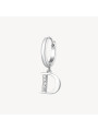 Mono Orecchini Donna Brosway Chakra BHKE060 in Acciaio Silver Lettera D
