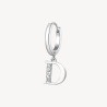 Mono Orecchini Donna Brosway Chakra BHKE060 in Acciaio Silver Lettera D