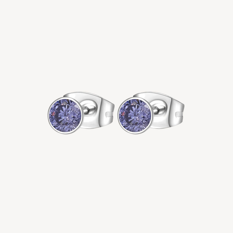 Orecchini Donna Brosway Chakra BHKE055 in Acciaio Silver Cristalli Viola Orecchini Donna Brosway Chakra BHKE055 in Acciaio Silver Cristalli Viola