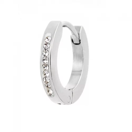 Mono Orecchino Donna Marlù 2OR0059-W in Acciaio Silver con Cristalli