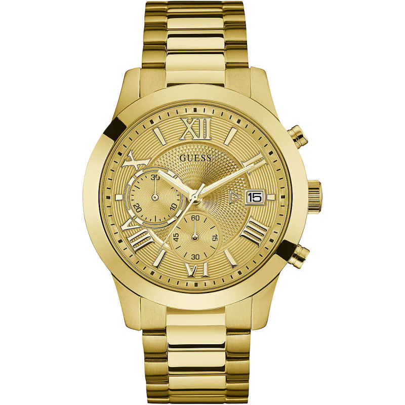 Orologio Cronografo Uomo Guess W0668G4 in Acciaio Colore Oro Originale Orologio Cronografo Uomo Guess W0668G4 in Acciaio Colore Oro Originale