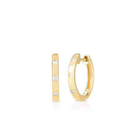 Orecchini Donna a Cerchio Liujo LJ2460 in Acciaio 316l Pvd Oro Giallo e Cristalli